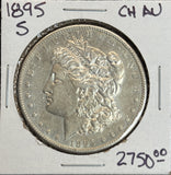 1895-S Morgan Silver Dollar, AU Details (12079)