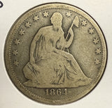 1864-S Liberty Seated Half Dollar, VG (12095)
