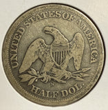 1864-S Liberty Seated Half Dollar, VG (12095)