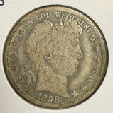 1898-O Barber Half Dollar, Circulated. (12109)