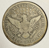 1905-S Barber Half Dollar, Circulated. (12119)