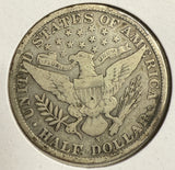 1909-S Barber Half Dollar, Circulated. (12125)