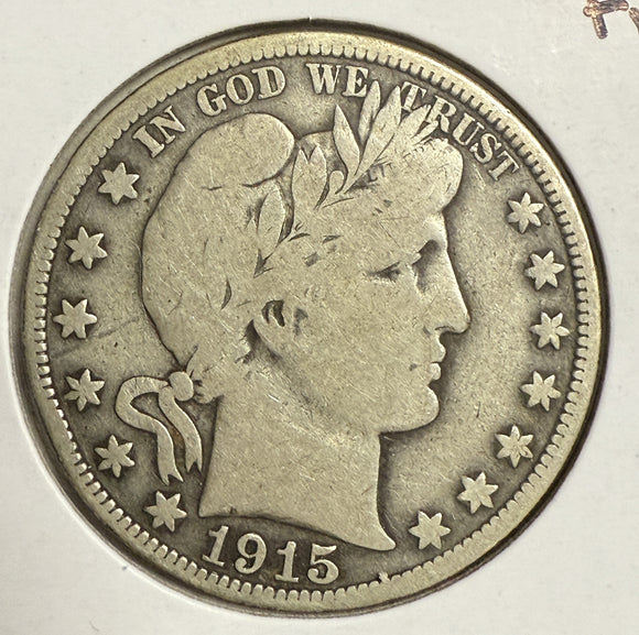 1915 Barber Half Dollar, Circulated. (12131)
