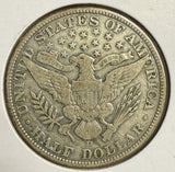 1913-D Barber Half Dollar, Circulated. (12135)