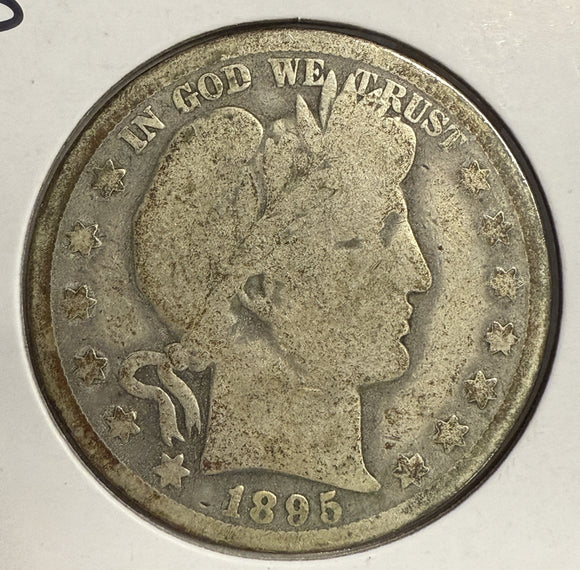 1895-O Barber Half Dollar, Circulated. (12147)