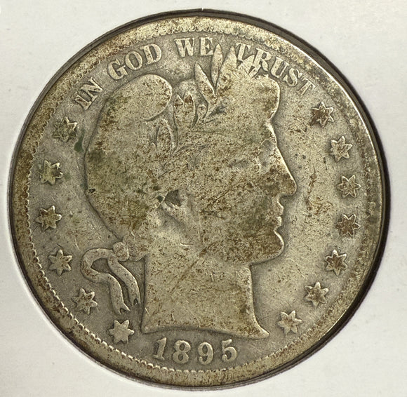 1895-S Barber Half Dollar, Circulated. (12149)