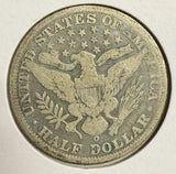 1896-O Barber Half Dollar, Circulated. (12153)