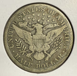 1898-S Barber Half Dollar, Circulated. (12161)