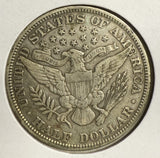 1899 Barber Half Dollar, VF. (12165)