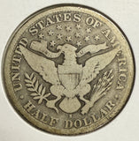 1892-S Barber Half Dollar, Circulated. (12173)