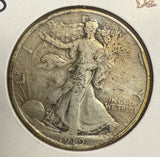 1919-D Walking Liberty Half Dollar, Circulated. (12175)