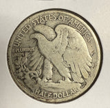 1917-D Obv Walking Liberty Half Dollar, VG (12189)
