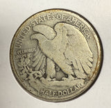 1916-D Walking Liberty Half Dollar, VG (12197)