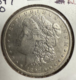1897-O  Morgan Silver Dollar, AU Details (12207)