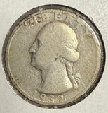 1932-S Washington Quarter, Circulated (12227)