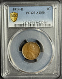1914-D Lincoln Cent,AU50 PCGS (12329)