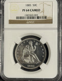 1885 Seated Half Dollar, PF64Cameo NGC (12347)