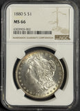 1880-S Morgan Silver Dollar, MS66 NGC  (12363)