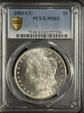 1883-CC Morgan Silver Dollar, MS63 PCGS Gold Shield  (12371)