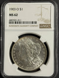 1903-O Morgan Silver Dollar, MS62 NGC,  (12399)
