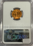 1947-D Lincoln Cent MS67RD NGC, (12524)