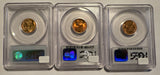 1942 P,D,S Lincoln Cents. MS66RD PCGS, (12658)
