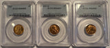 1937 P ,D ,S Lincoln Cents. MS66RD PCGS, (12660)