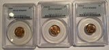 1939 P ,D ,S Lincoln Cents. MS66RD PCGS, (12664)