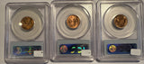 1939 P ,D ,S Lincoln Cents. MS66RD PCGS, (12664)
