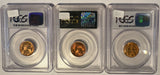 1941 P ,D ,S Lincoln Cents. MS66RD PCGS, (12668)