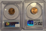 1958 P ,D, Lincoln Cents. MS66RD PCGS, (12688)
