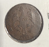 1788 Massachusetts Cent, Circulated (12937).