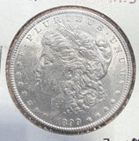 1899 Morgan Silver Dollar, MS60+. (12969).  Bright White. Nice Eye Appeal