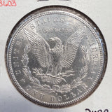 1894-S Morgan Silver Dollar, MS60+ (12983). Bright White. Nice Eye Appeal.