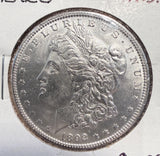1892-O Morgan Silver Dollar, Choice MS60+. (12991).