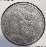 1886-O Morgan Silver Dollar, Choice AU+. (13002).