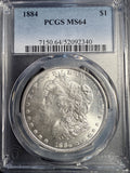 1884 Morgan Silver Dollar, MS64 PCGS. (13020)