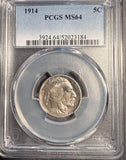 1914 Buffalo Nickel, MS64 PCGS (13028)