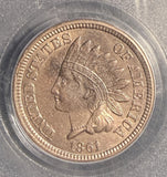1861 Indian Head Cent, MS62 PCGS. (13032)