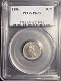 1886 3Ct Nickel, Proof 65 PCGS (13034)