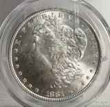 1881 Morgan Silver Dollar, MS64 PCGS. (13042)