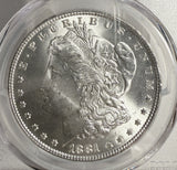 1881 Morgan Silver Dollar, MS64 PCGS. (13046)