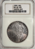 1899 Morgan Silver Dollar, MS62DPL NGC (13064)