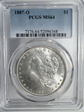 1887-O Morgan Silver Dollar, MS64 PCGS (13066)