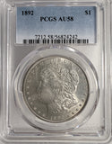 1892 Morgan Silver Dollar, AU58 PCGS. (13083)