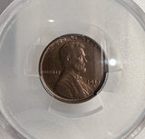 1917-D Lincoln Wheat Cent, MS64RB PCGS Gold Shield (13112)