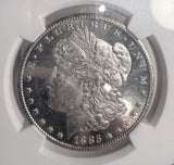 1885-CC Morgan Silver Dollar, MS62PL NGC. (13174)