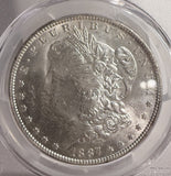 1887-O Morgan Silver Dollar, MS62 PCGS. (13180)