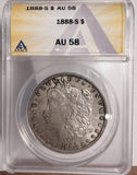1888-S Morgan Silver Dollar, AU58 ANACS. (13182)