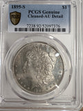 1895-S Morgan Silver Dollar, AU Details PCGS. (13206)